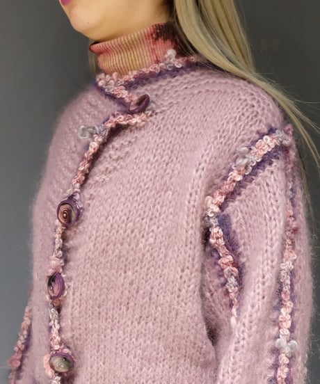 Vintage   mohair Design Knit