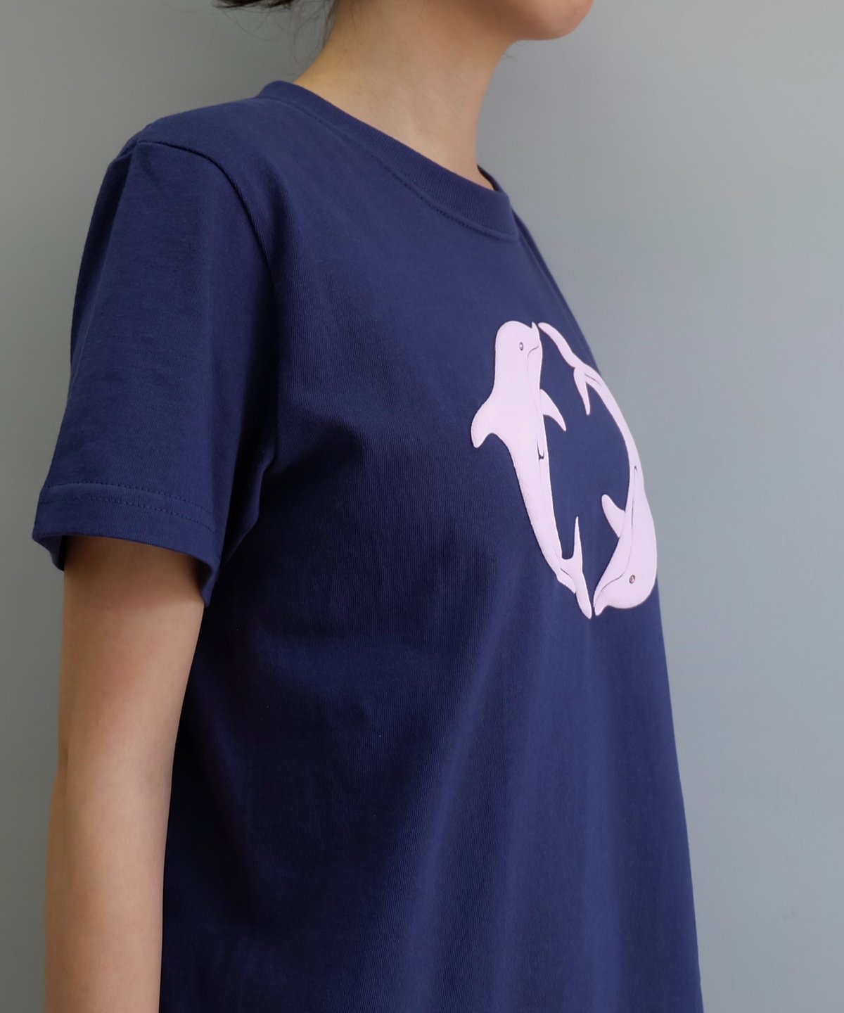 Labyrins Two Dolphins Tshirt Navy | Shury Labyrins Two Dolphins Tshirt Navy | Shury