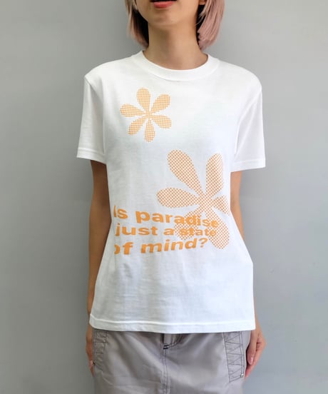 Labyrins   Dot Flower Tshirt   White