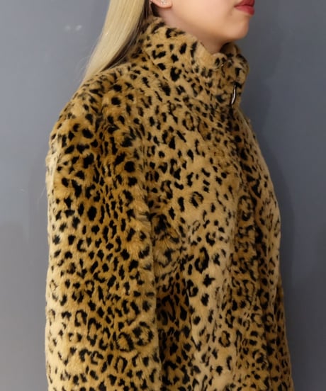 Vintage    Leopard Fake Fur Jacket