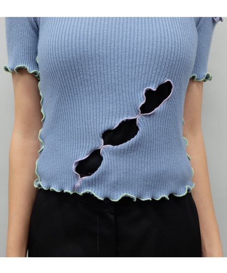 Remake Frill line Short Tops