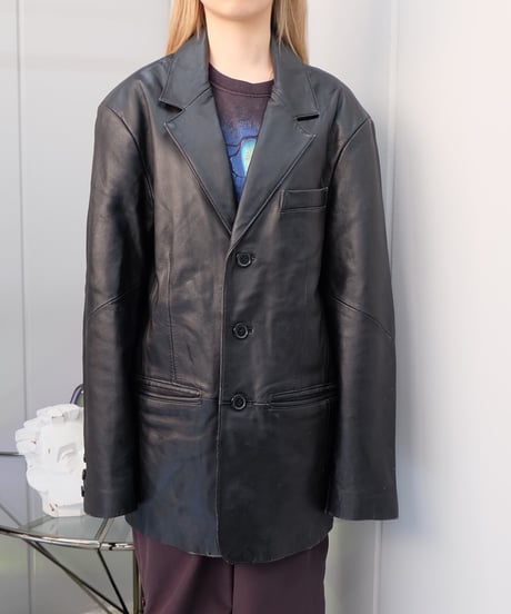 Vintage   Leather Tailored Jacket