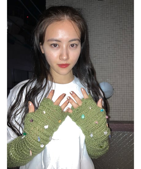 Labyrins Mohair Knit Glove 8