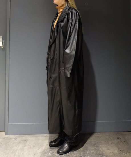 Vintage   Leather Long Coat