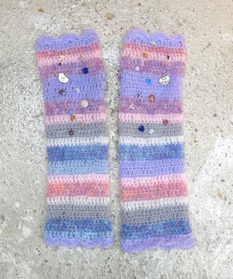 Labyrins Mohair Knit Glove 7