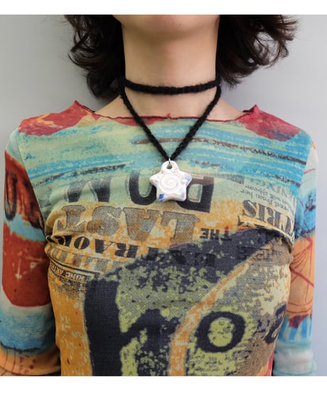 Labyrins x Sugascoop   Ceramic necklace 11