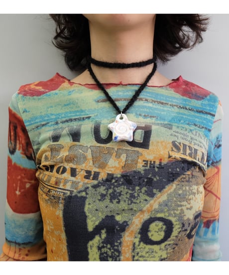 Labyrins x Sugascoop   Ceramic necklace 8