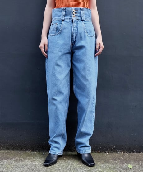 Vintage   High-waist Denim Pants