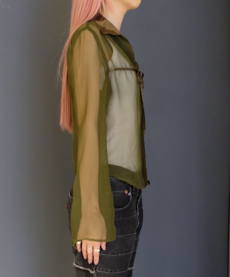 Vintage   See-through Tops