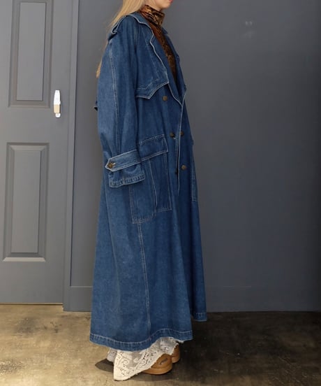 Vintage   Denim Trench Coat