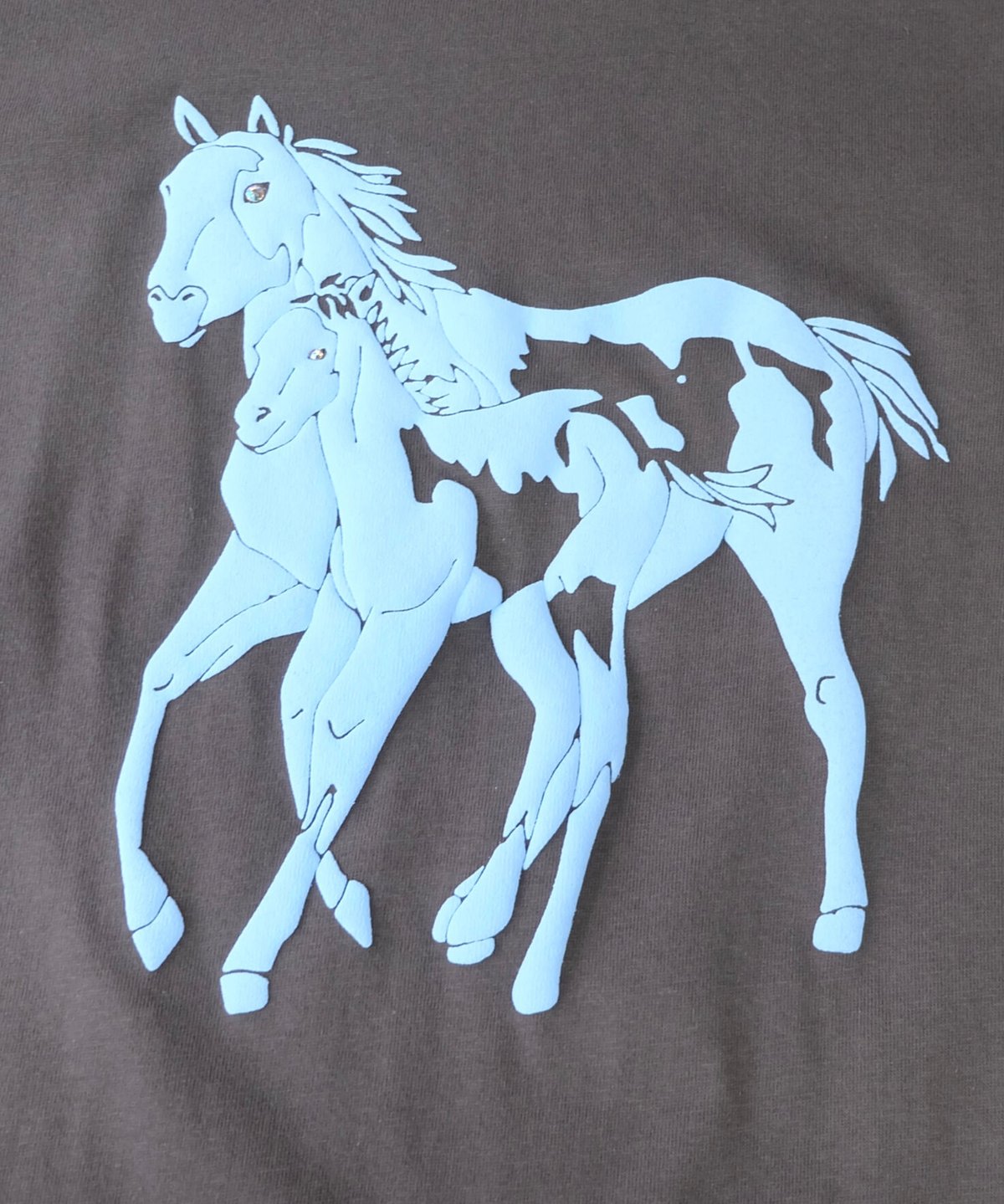 Labyrins Dont Cry Horse Tshirt Charcoal | Shury Labyrins Dont Cry Horse Tshirt Charcoal | Shury