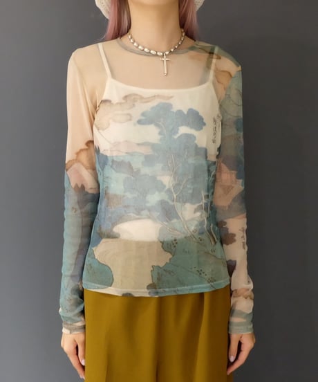 Vintage   See-through Tops