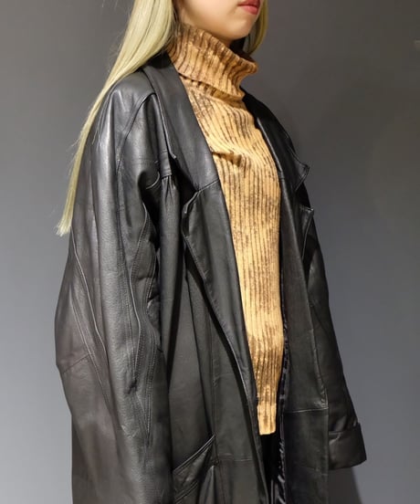 Vintage   Leather Long Coat