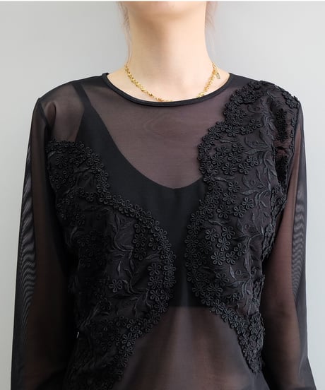 Vintage   See-through Tops