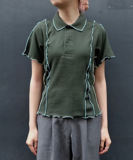 Frill line Polo shirt