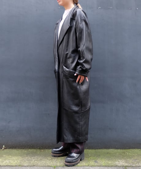 Vintage   Leather Long Coat