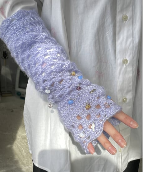 Labyrins Mohair Knit Glove