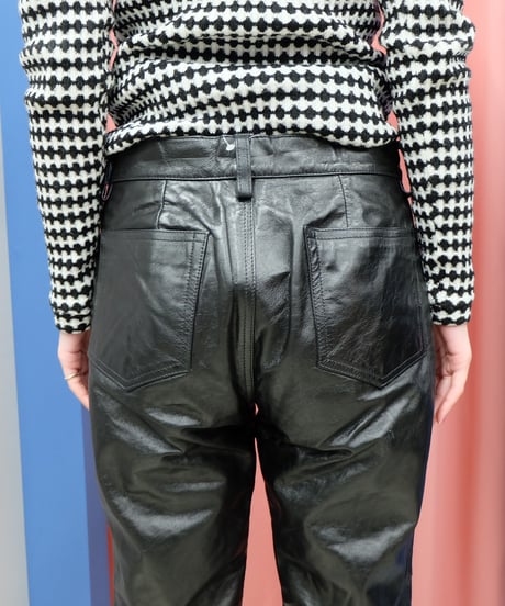 Vintage   Leather Bootcut Pants