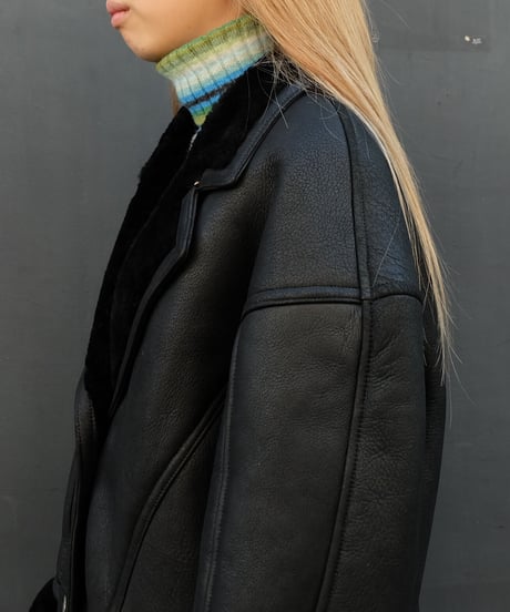 Vintage   Leather Mouton Coat
