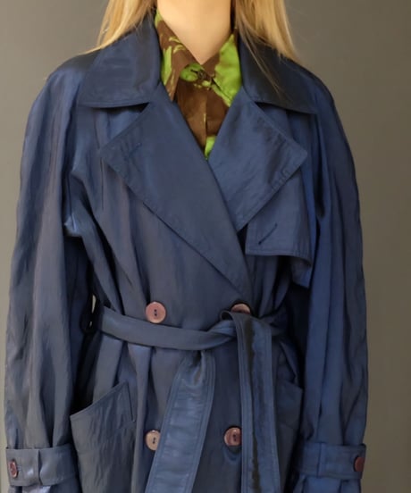 Vintage   Shiny Trench Coat