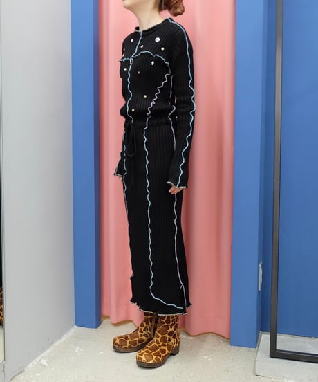 Accessory Knit One-piece