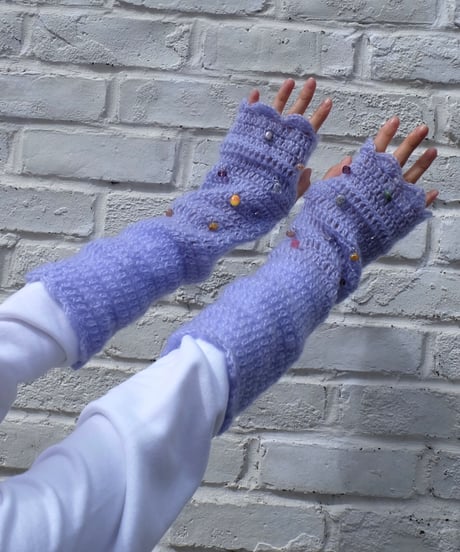 Labyrins Mohair Knit Glove 11