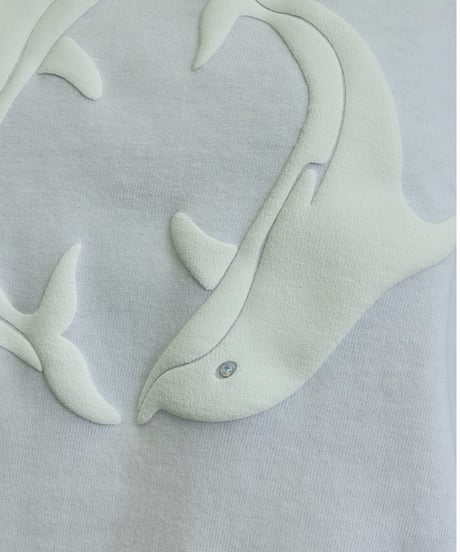 Labyrins  Two Dolphin Tshirt White