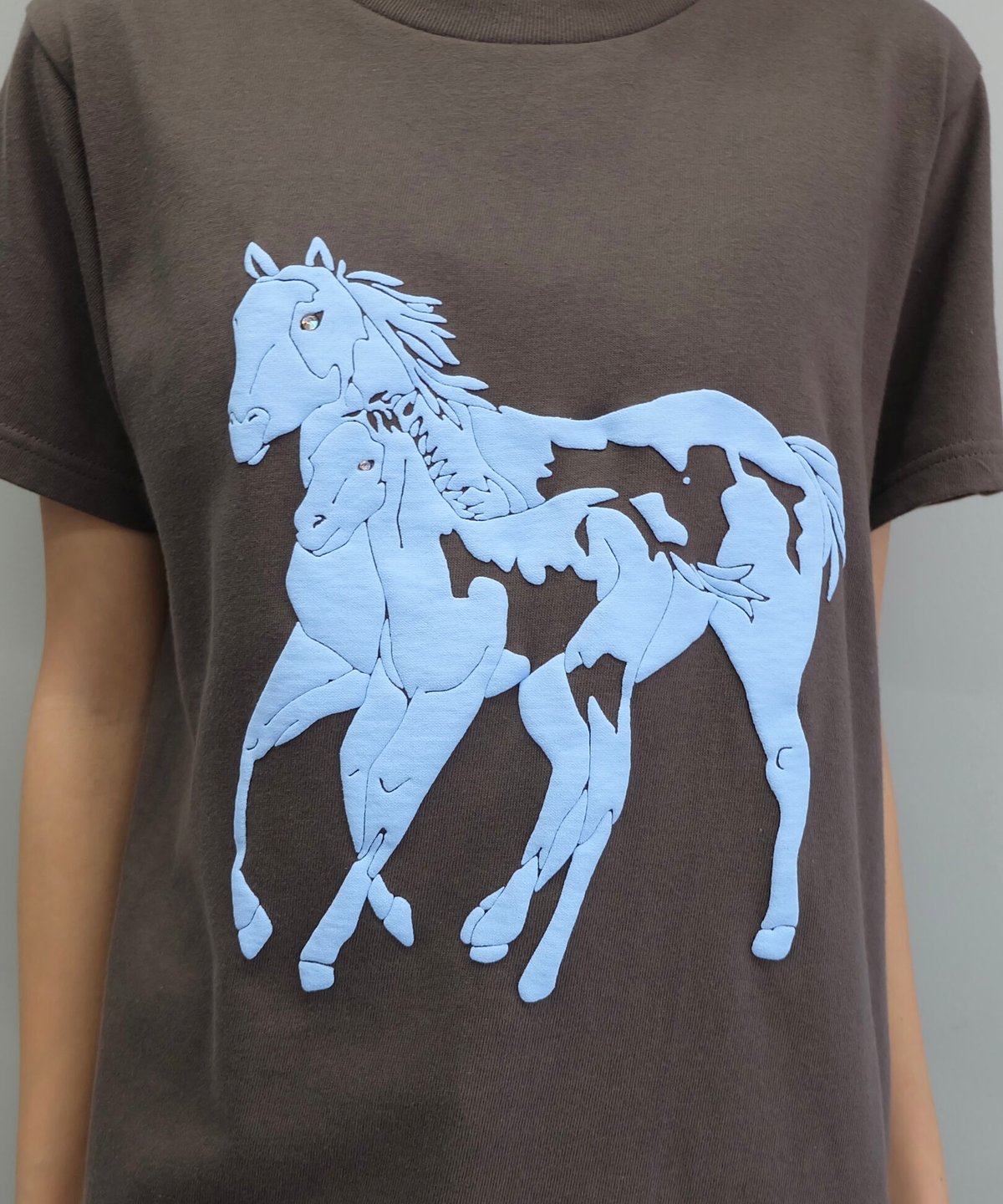 Labyrins Dont Cry Horse Tshirt Charcoal | Shury Labyrins Dont Cry Horse Tshirt Charcoal | Shury