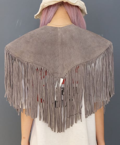 Vintage   Fringe Cape
