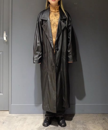 Vintage   Leather Long Coat