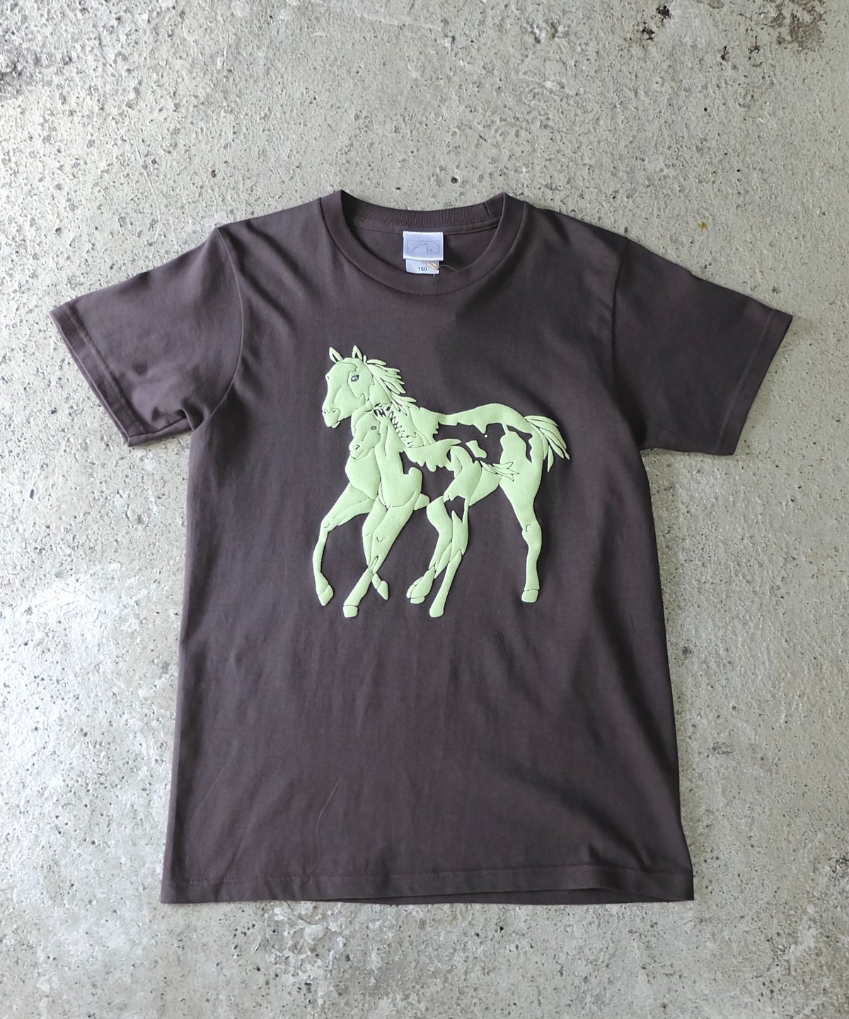 Labyrins Dont Cry Horse Tshirt Lime | Shury Labyrins Dont Cry Horse Tshirt Lime | Shury