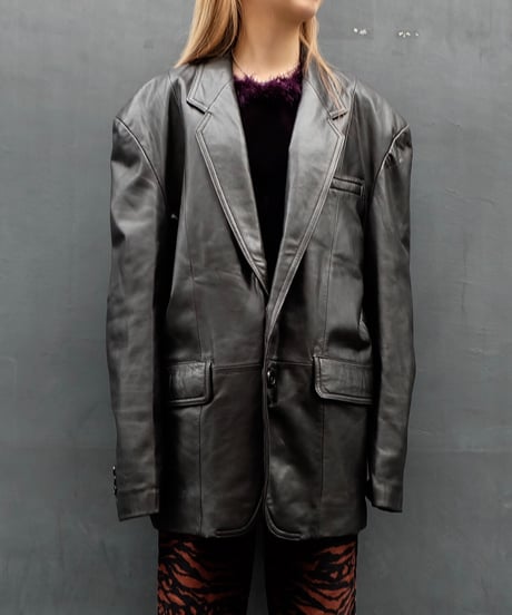 Vintage   Leather Tailored Jacket