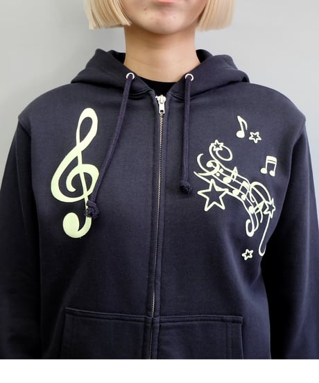 Labyrins   Melody Zip Hoodie Navy