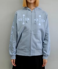 Labyrins Two Dolphins Zip Hoodie Navy | Shury