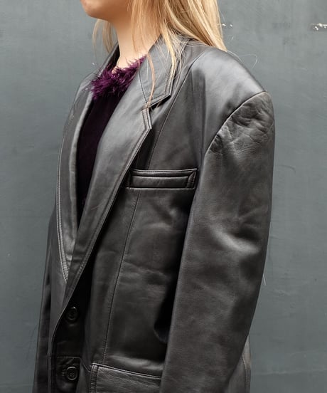 Vintage   Leather Tailored Jacket