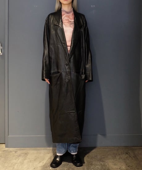 Vintage   Leather Long Coat