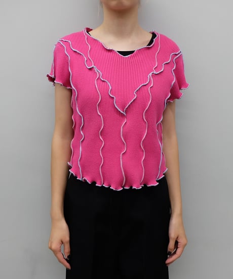 Remake Frill line Short Tops