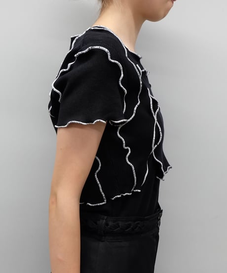 Remake Frill line Short Tops