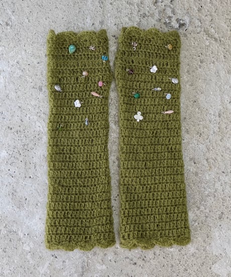 Labyrins Mohair Knit Glove 9