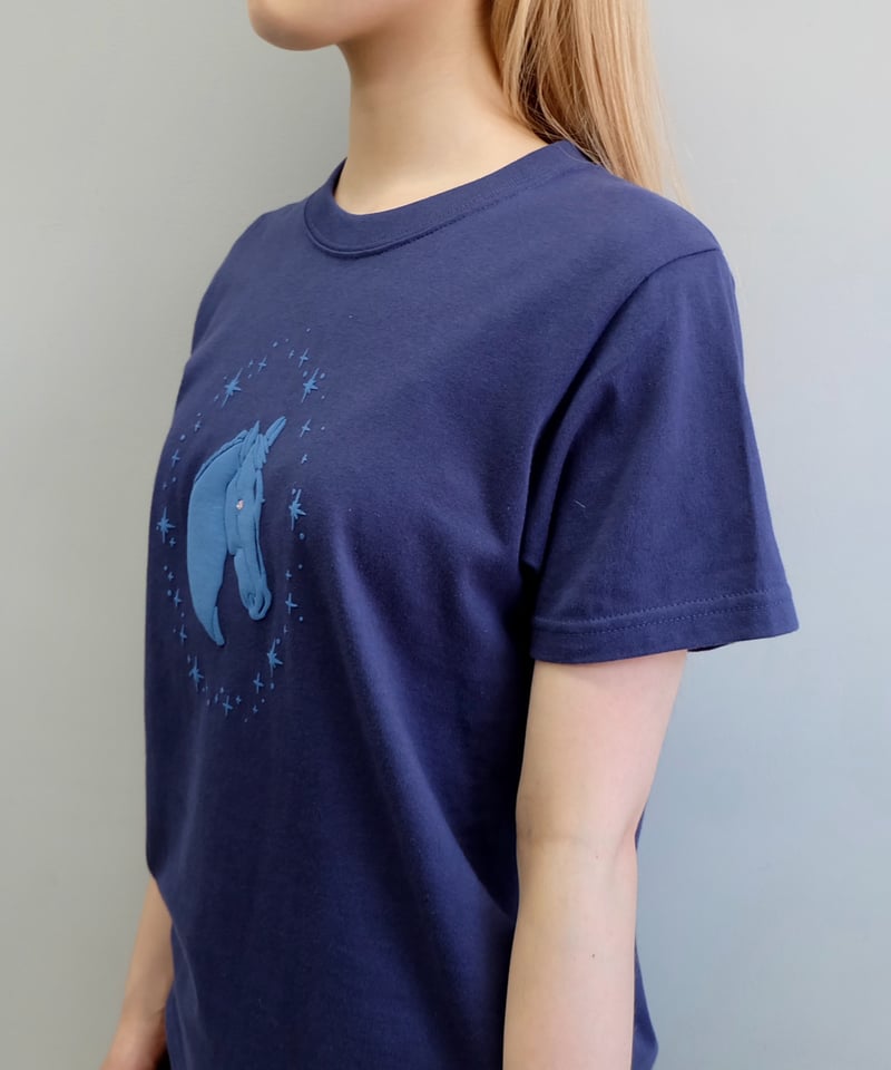 Labyrins Kirakira Horse Tshirt Navy | Shury