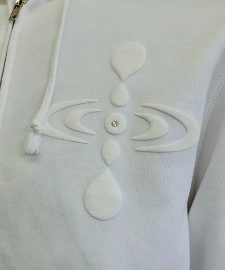Labyrins   Botanical Hoodie White