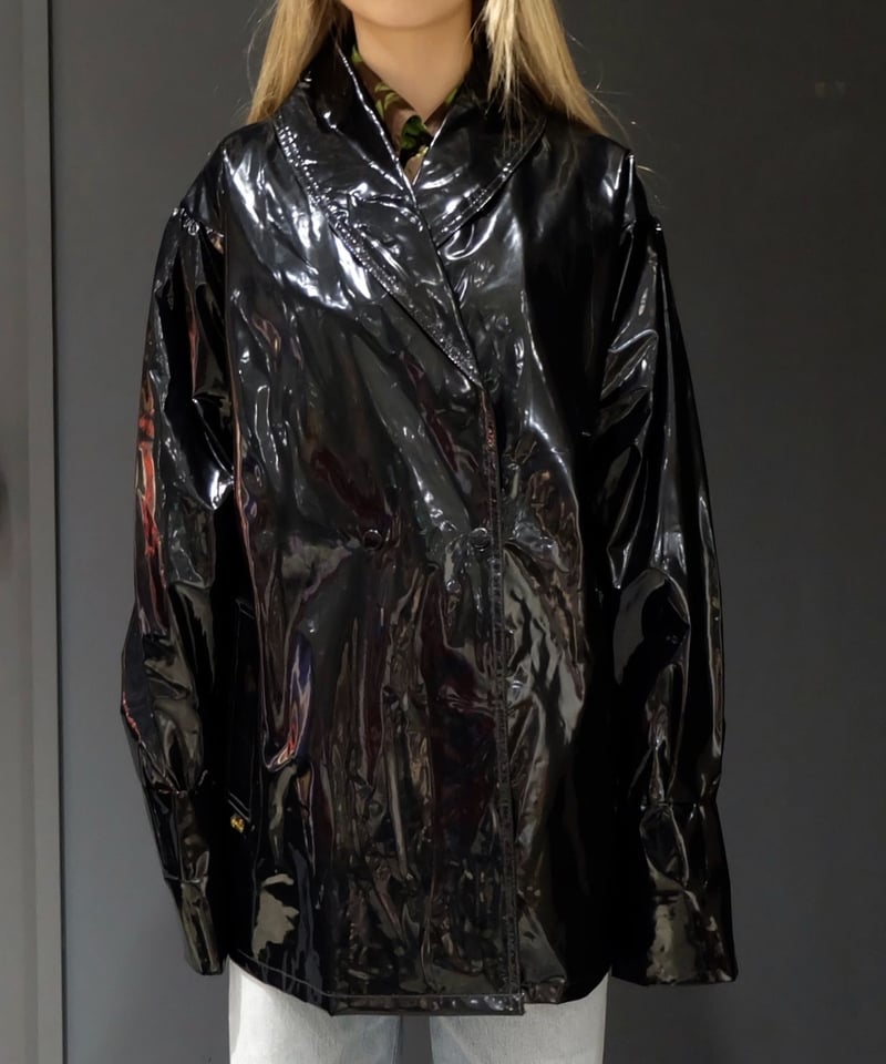 ヴィンテージ 当時物 ロメオジリ プリーツ シワ加工 ジャケット アウター レア Vintage Pvc Jacket | Shury