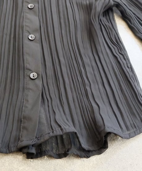 Vintage   Pleats See-through Shirts