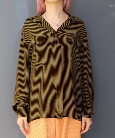Vintage  Silk  Stripe Shirts