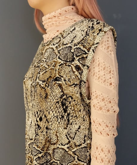 Vintage   Python Pleats Tops