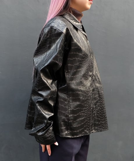 Vintage   Fake Leather Shirt