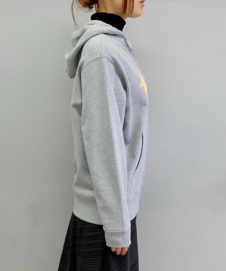 Labyrins Two Dolphins Zip Hoodie Gray