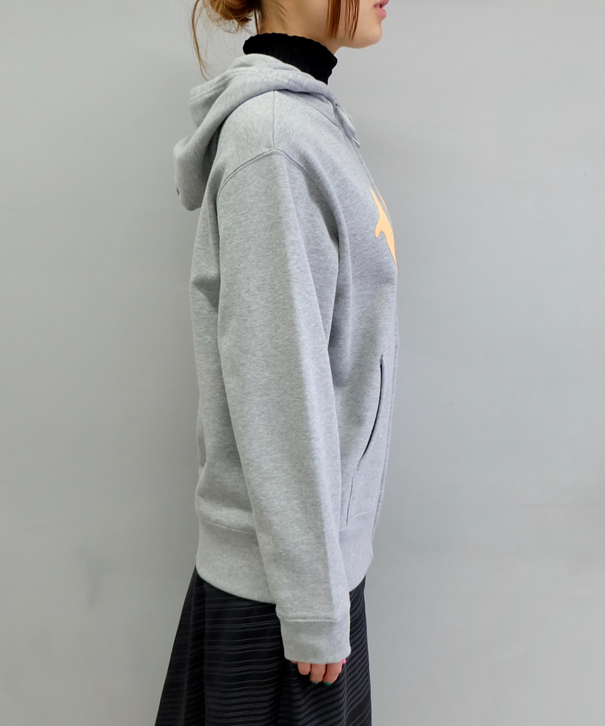 Labyrins Two Dolphins Zip Hoodie Gray | Shury