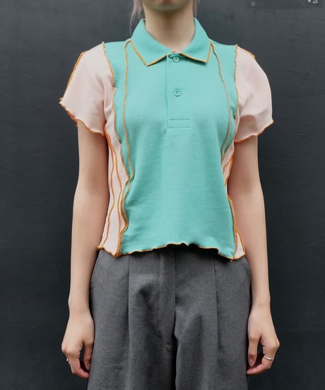 Frill line Poloshirt