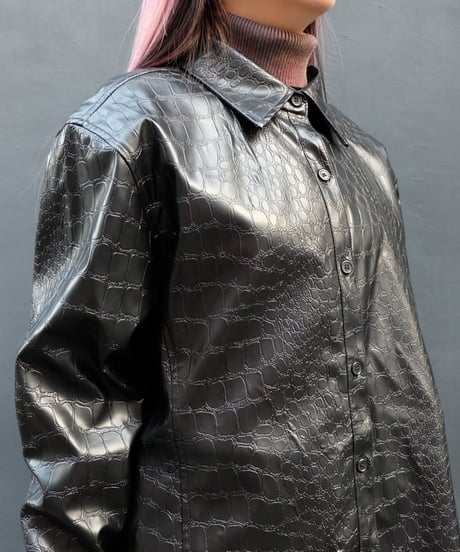Vintage   Fake Leather Shirt